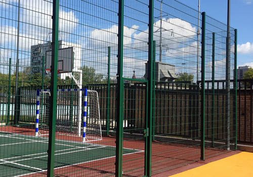 2Д забор для футбольной площадки в Челябинске
