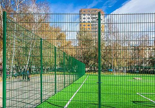 2Д забор для футбольной площадки в Челябинске