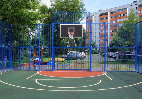 Забор Protect для баскетбольной площадки в Челябинске